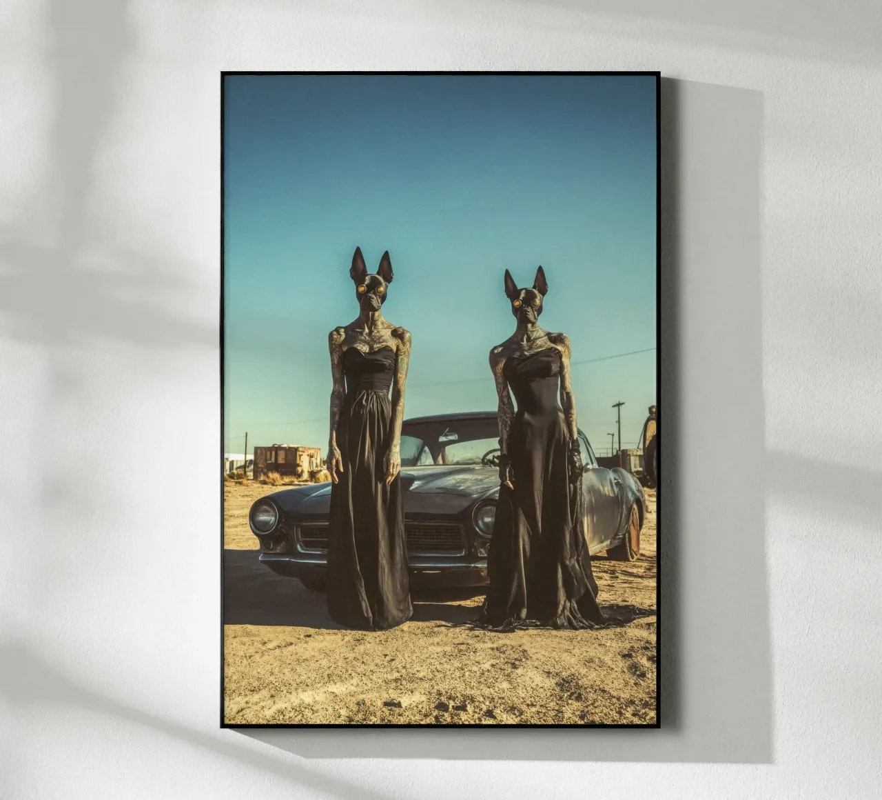 Sofia et Luna plexiglass da Affiches Chien Originales – Dogland