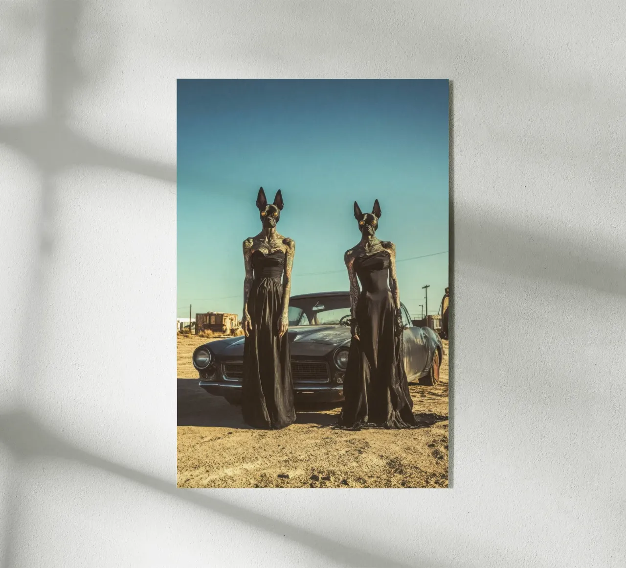 Sofia et Luna plexiglass da Affiches Chien Originales – Dogland