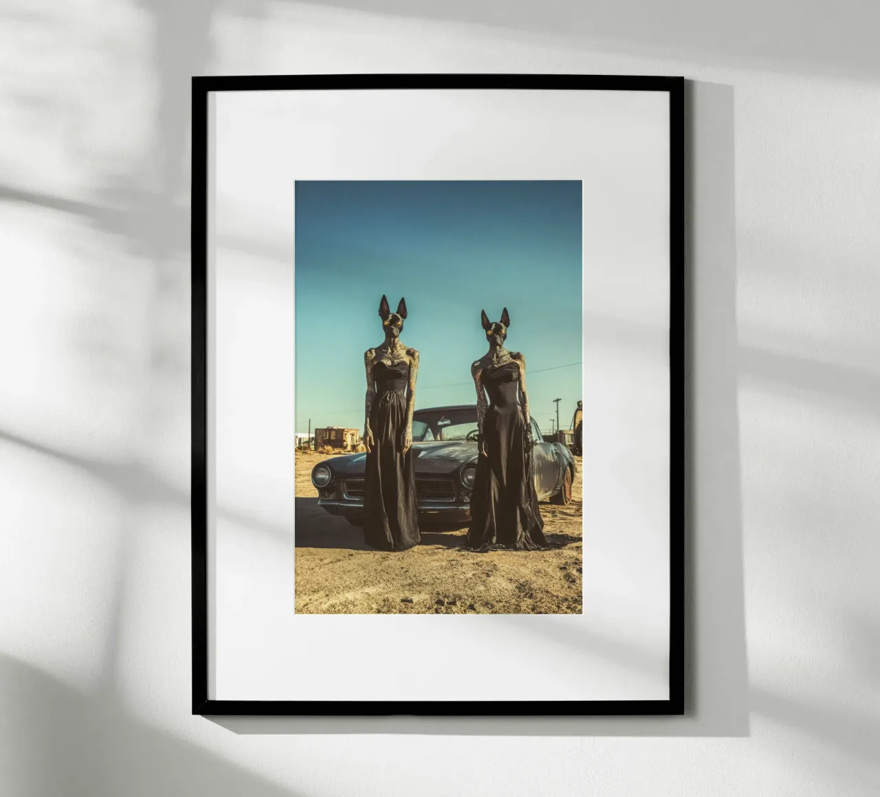 Sofia et Luna poster con telaio in plastica da Affiches Chien Originales – Dogland