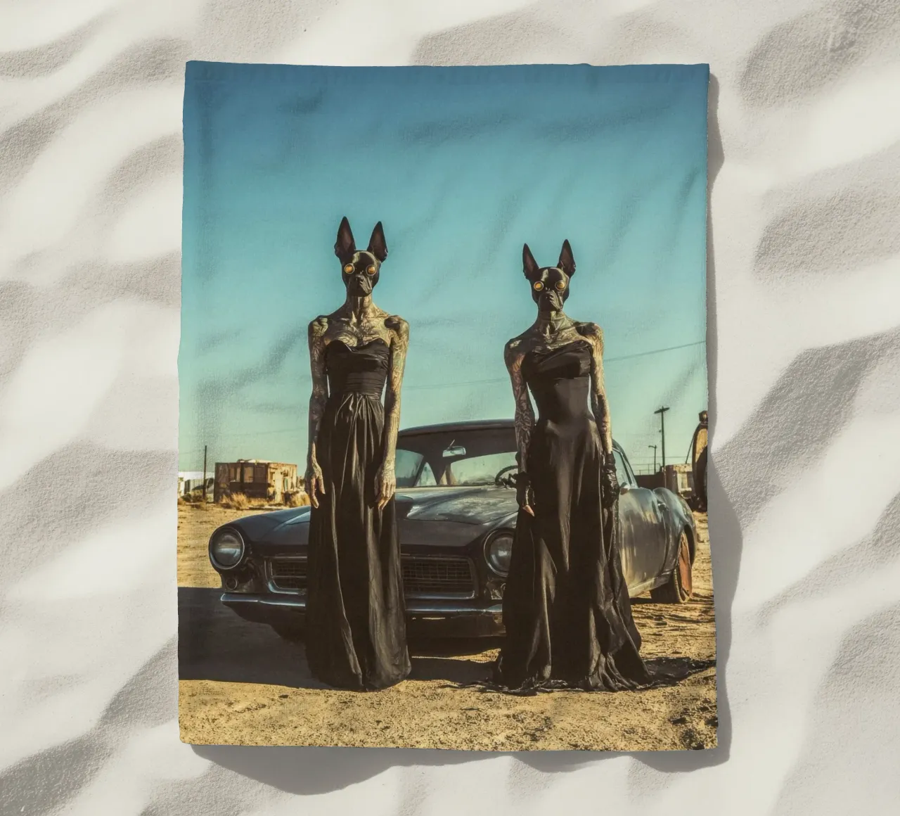 Sofia et Luna telo mare da Affiches Chien Originales – Dogland