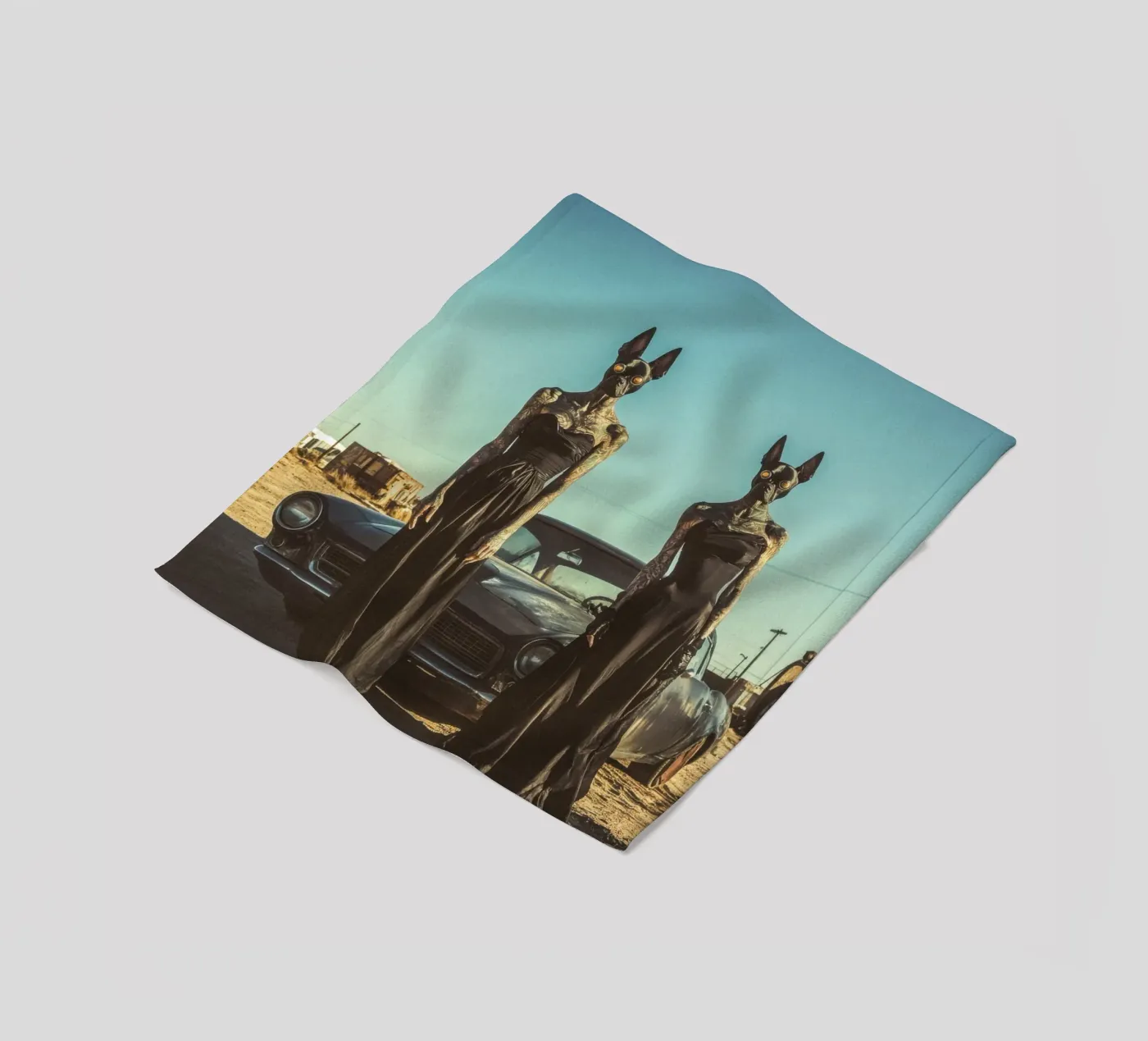 Sofia et Luna fleece blanket by Affiches Chien Originales – Dogland