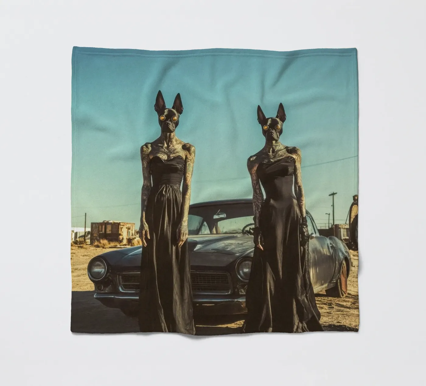 Sofia et Luna fleece blanket by Affiches Chien Originales – Dogland