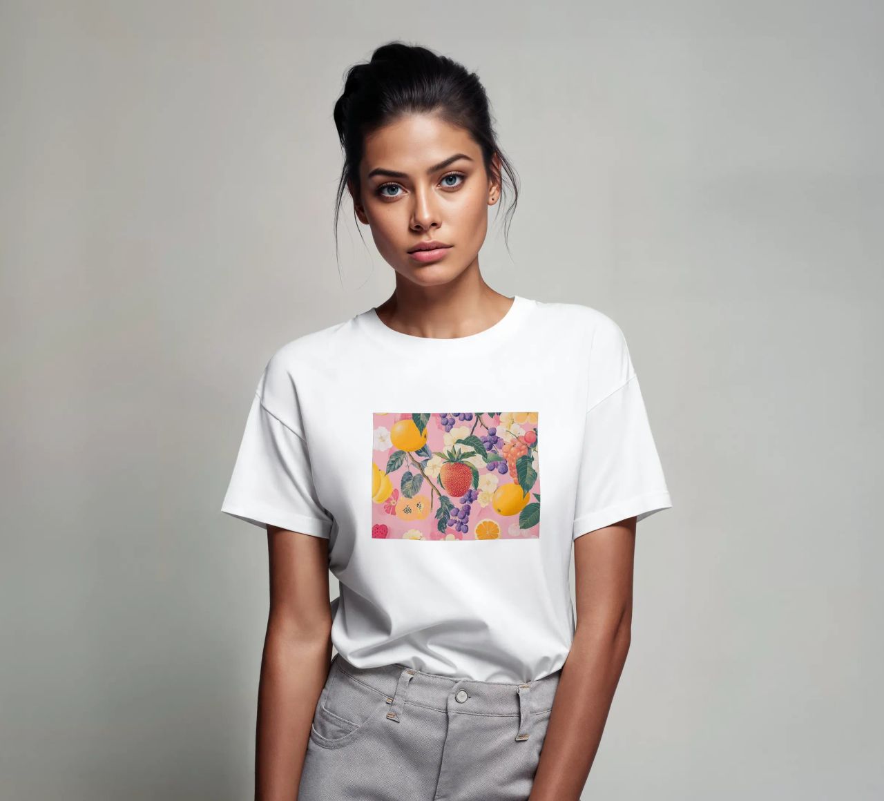 Amore di fragola con i fiori t-shirt da Carinaprint