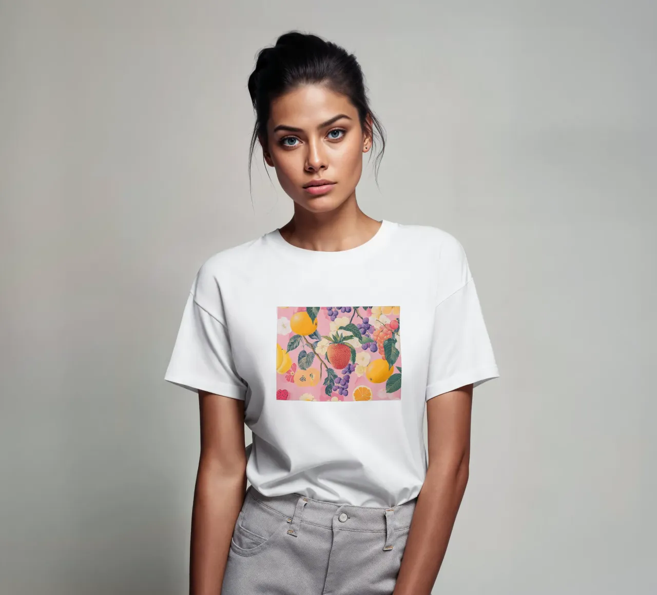 Amore di fragola con i fiori t-shirt da Carinaprint