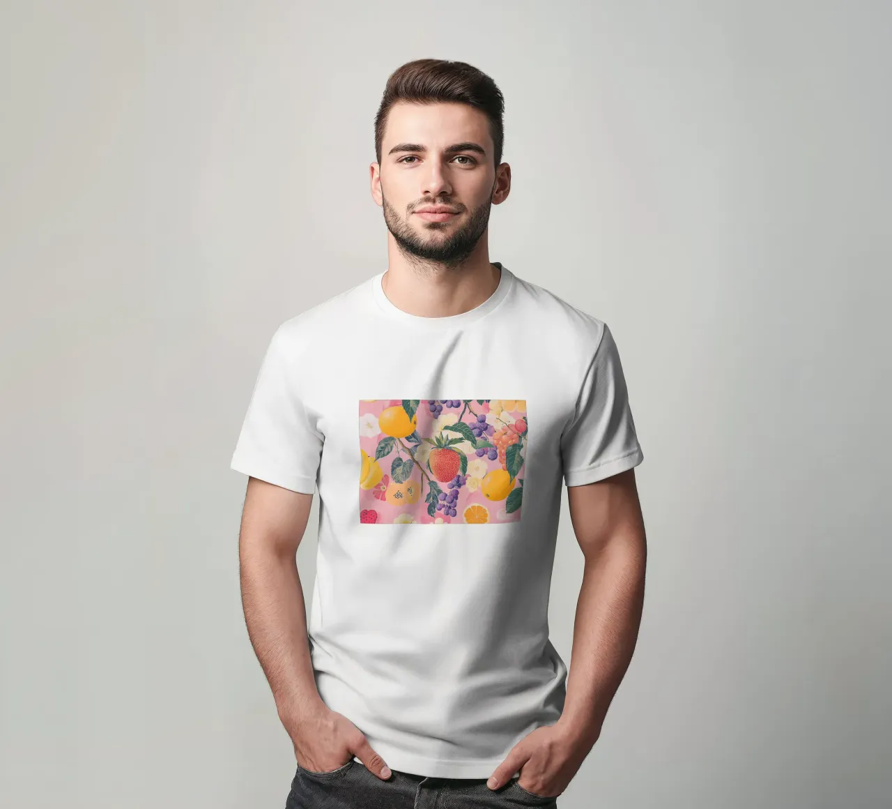 Amore di fragola con i fiori t-shirt da Carinaprint
