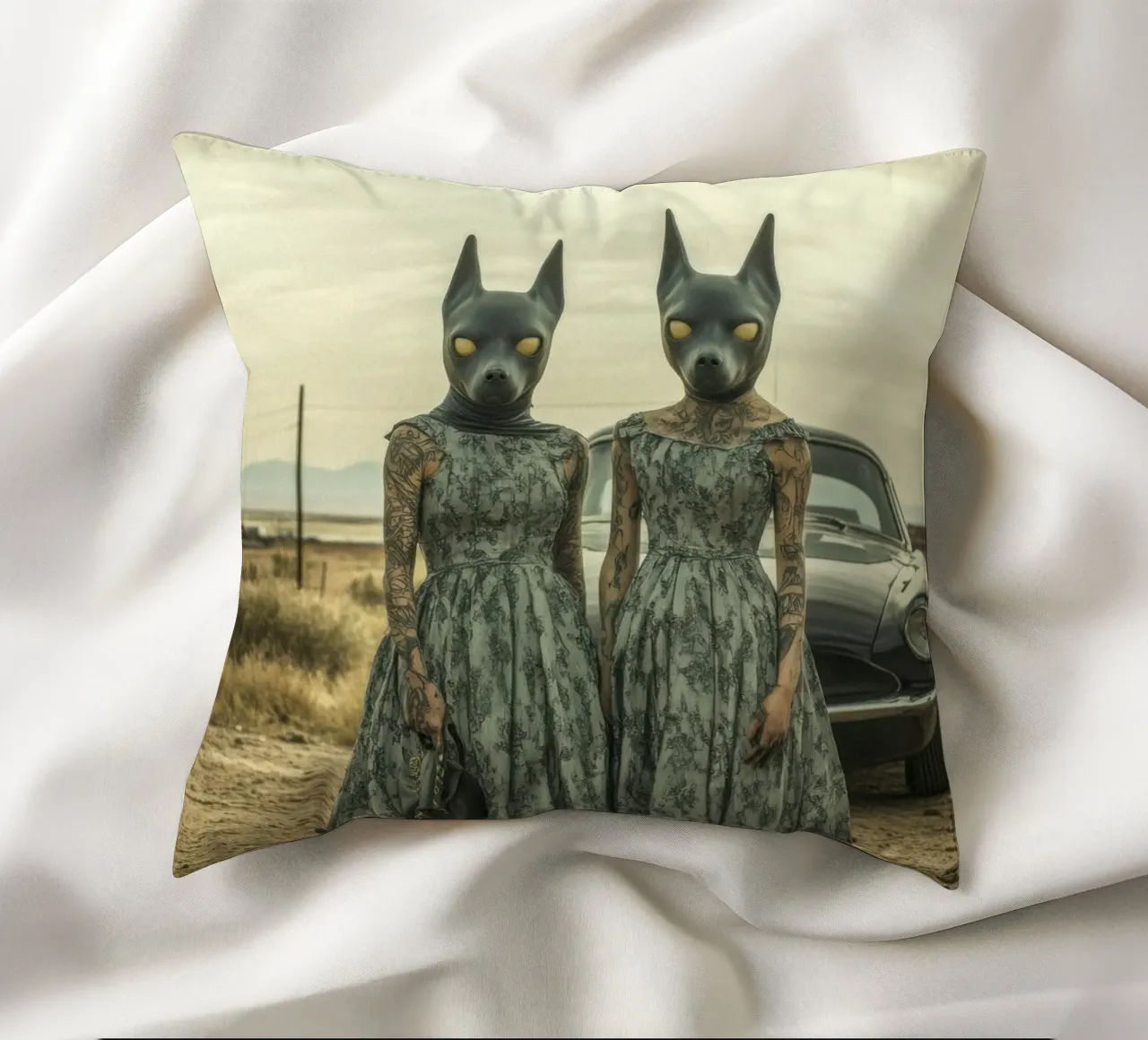 Sarah & Alice cuscino da Affiches Chien Originales – Dogland