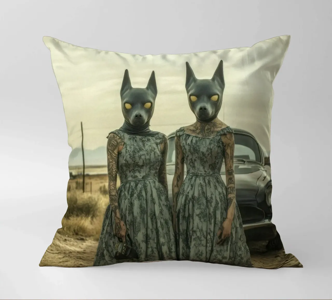 Sarah & Alice cuscino da Affiches Chien Originales – Dogland