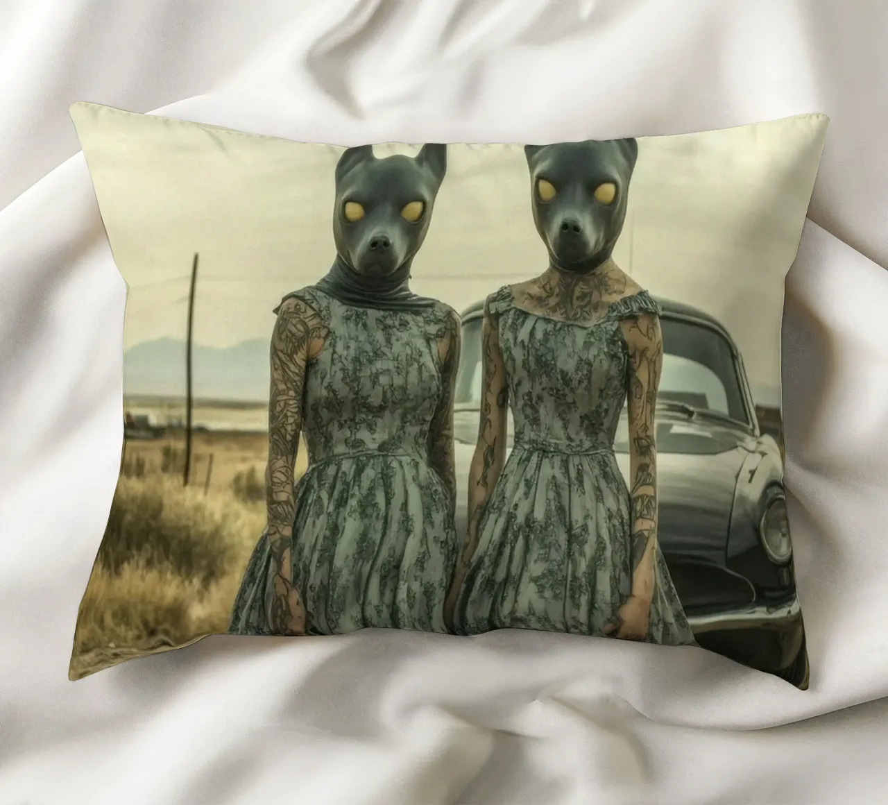 Sarah & Alice cuscino da Affiches Chien Originales – Dogland