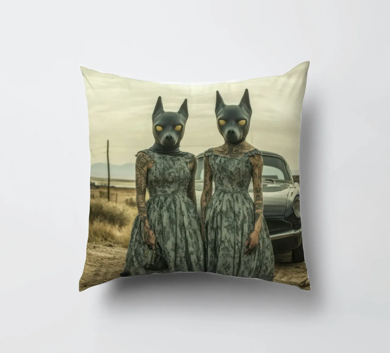 Sarah & Alice cuscino da Affiches Chien Originales – Dogland