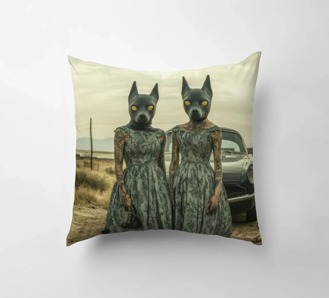 Sarah & Alice cuscino da Affiches Chien Originales – Dogland