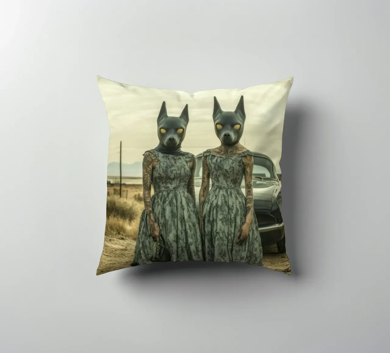 Sarah & Alice cuscino da Affiches Chien Originales – Dogland