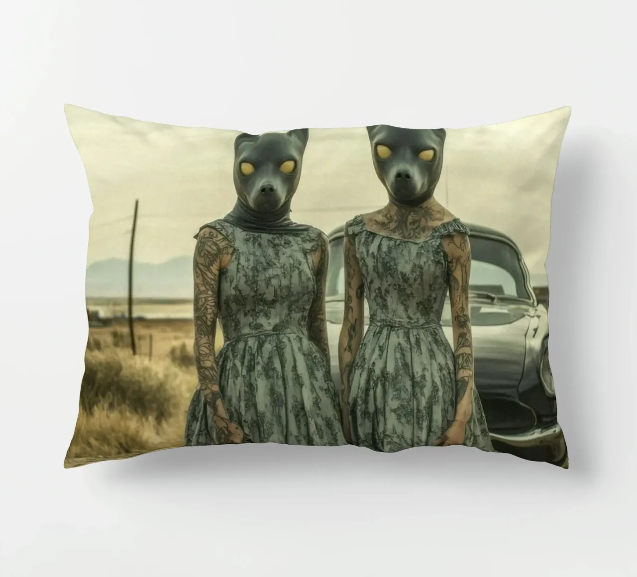 Sarah & Alice cuscino da Affiches Chien Originales – Dogland