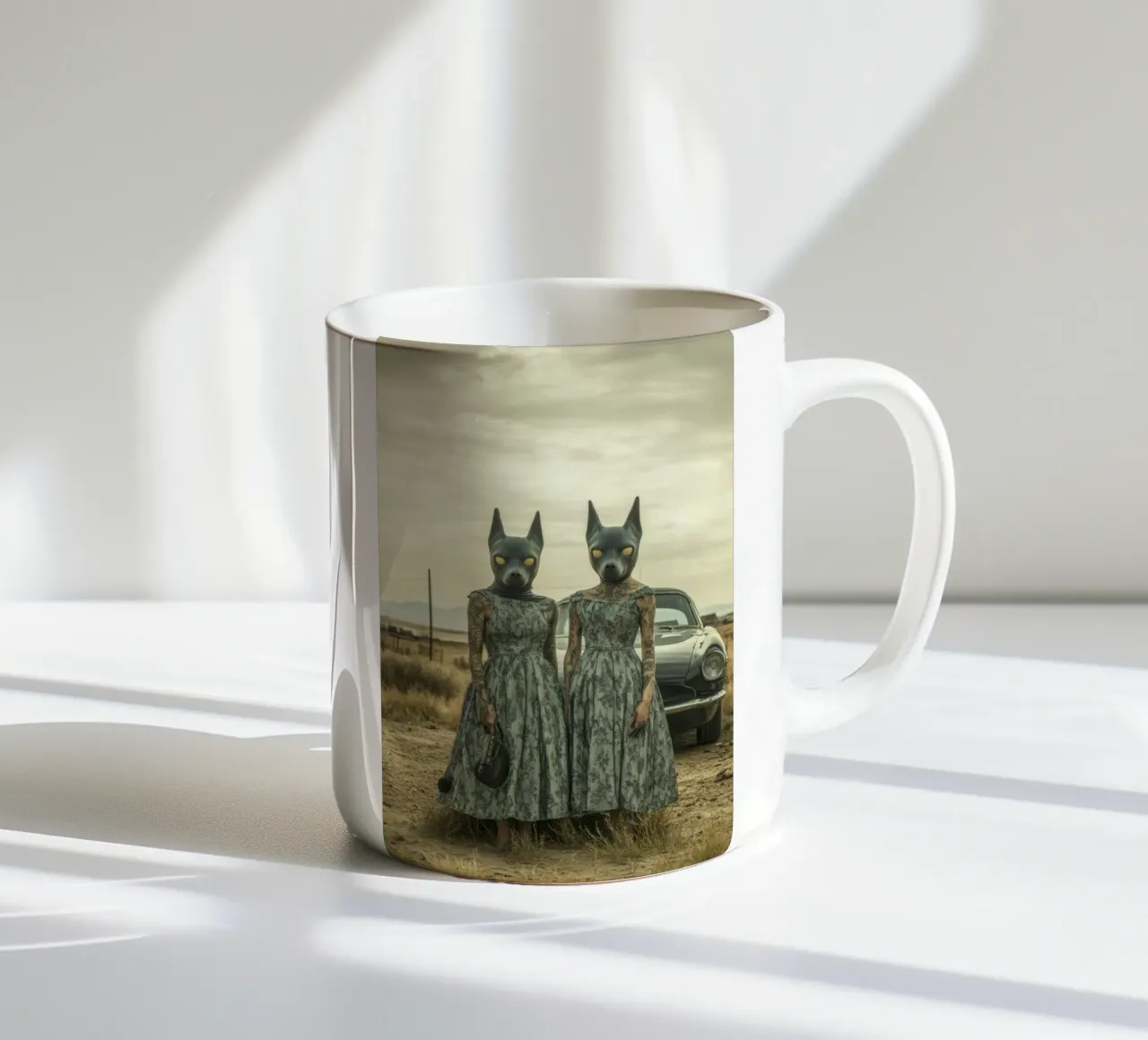 Sarah & Alice tazza in ceramica da Affiches Chien Originales – Dogland