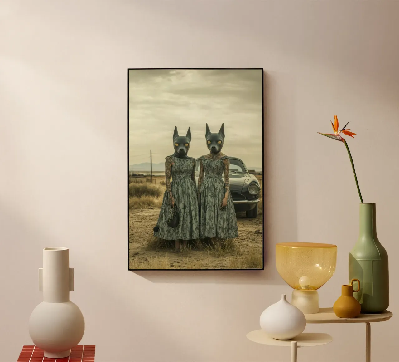 Sarah & Alice plexiglass da Affiches Chien Originales – Dogland