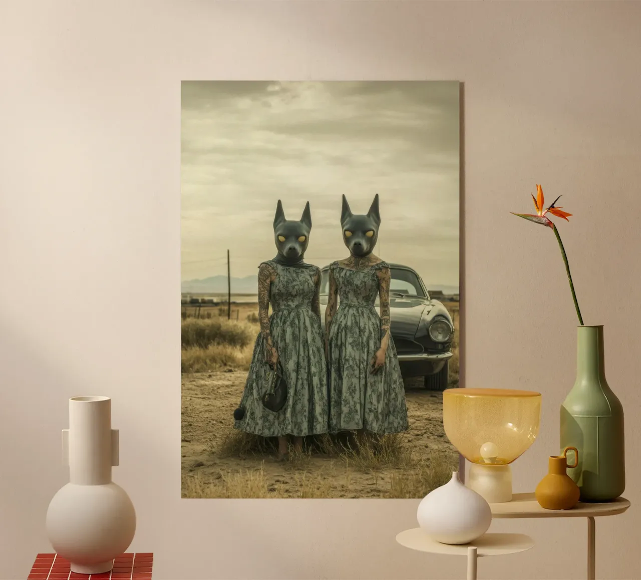 Sarah & Alice plexiglass da Affiches Chien Originales – Dogland