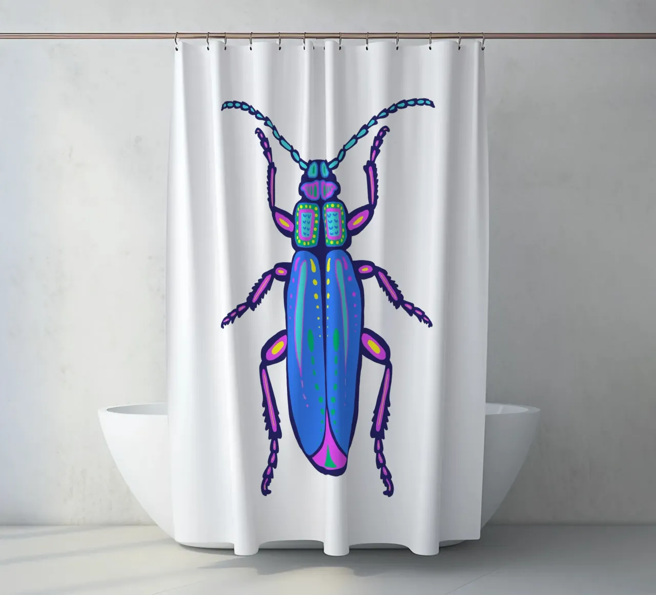 Big Beetle Duschvorhang von Miris bunte Modewelt