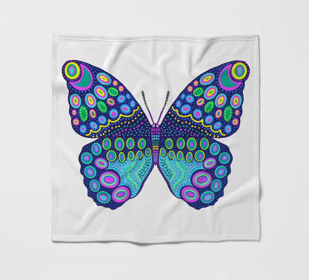 Free-Fly-Butterfly fleece blanket by Miris bunte Modewelt