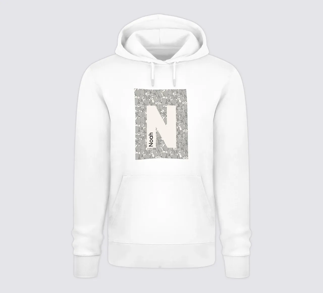Nome unico felpa con cappuccio da Doodle Dreams Art