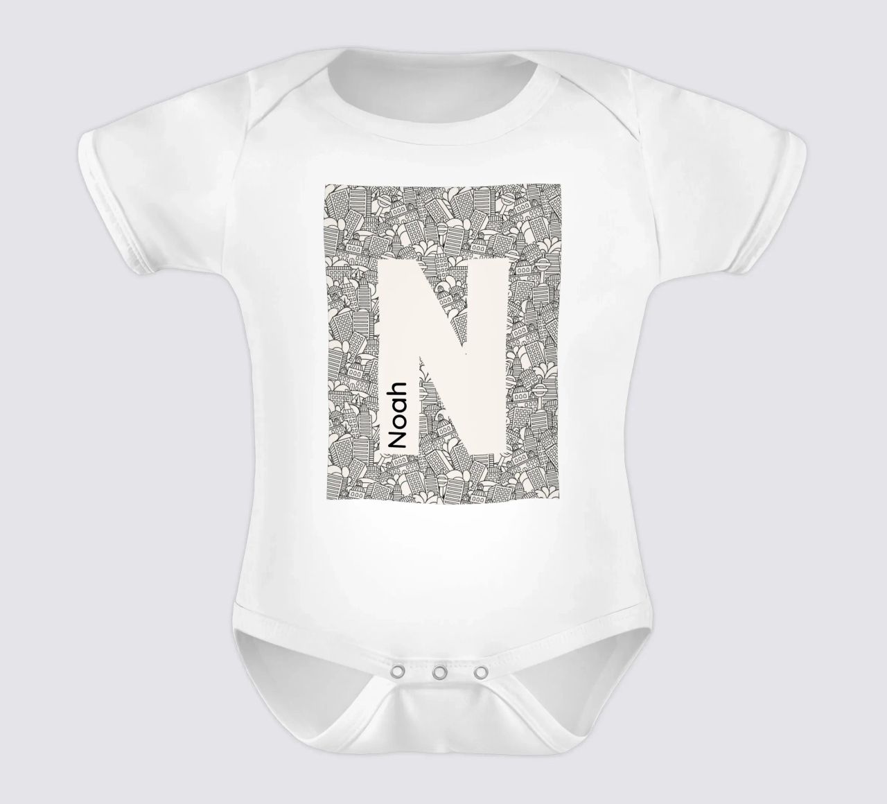 Un nom unique body bébé de Doodle Dreams Art