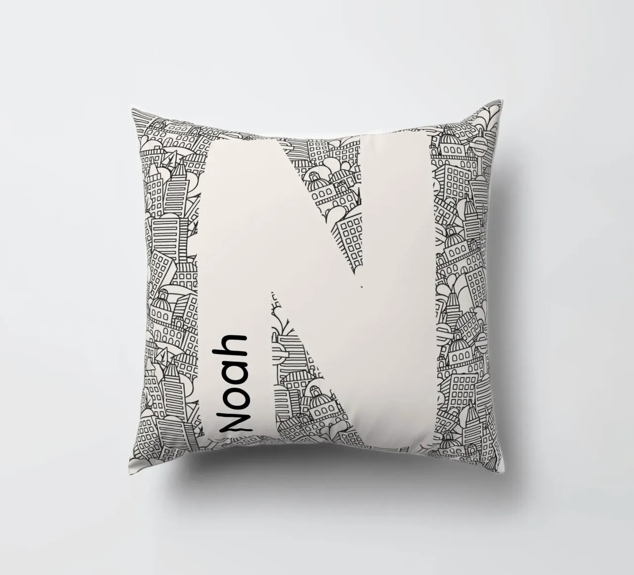 Nome unico cuscino da Doodle Dreams Art