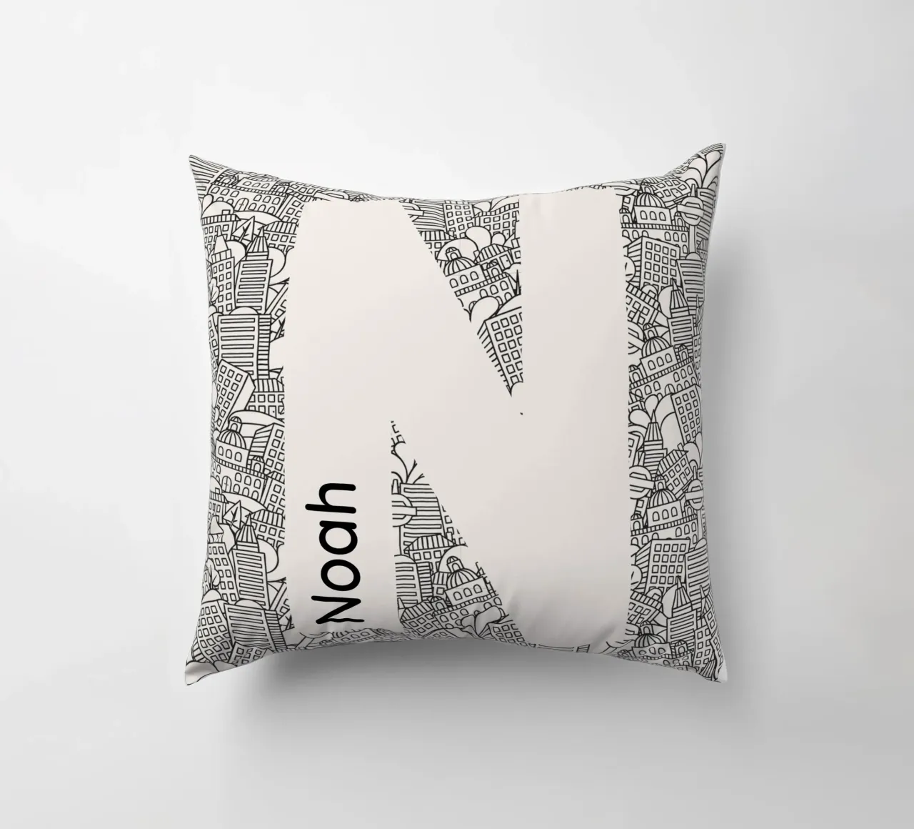 Nome unico cuscino da Doodle Dreams Art