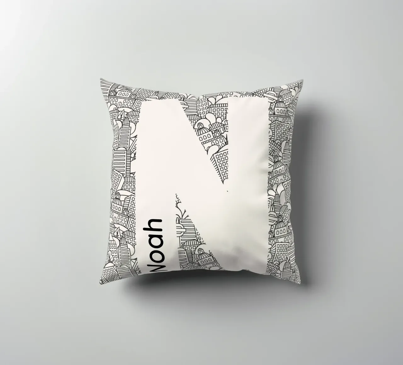 Nome unico cuscino da Doodle Dreams Art
