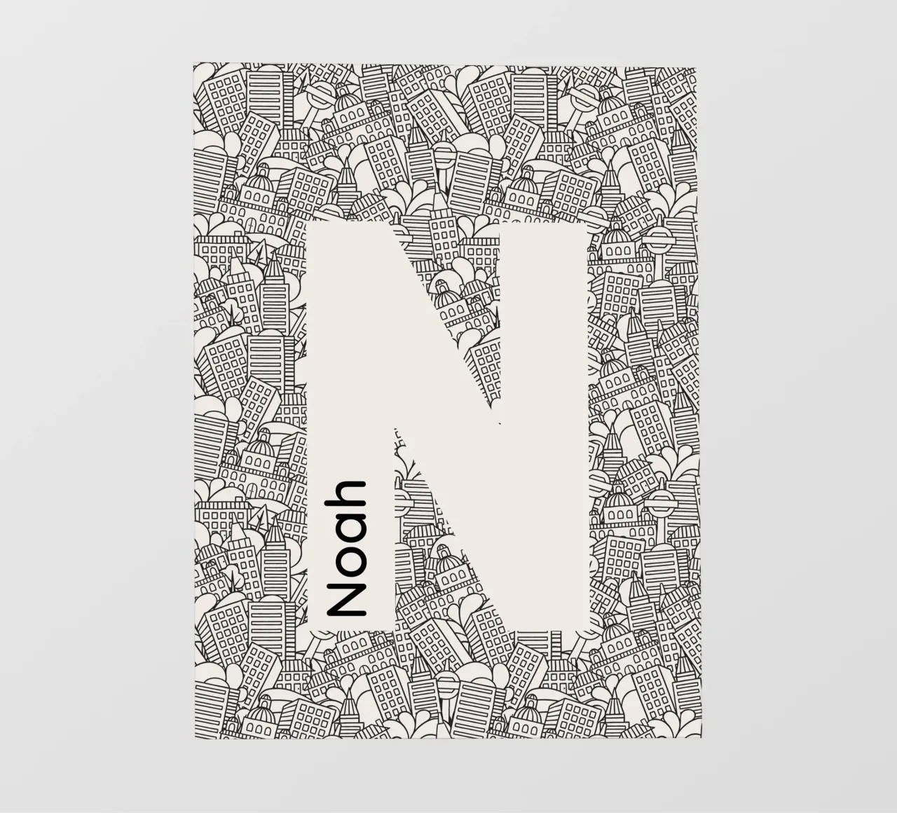 Nome unico telo in pvc da Doodle Dreams Art