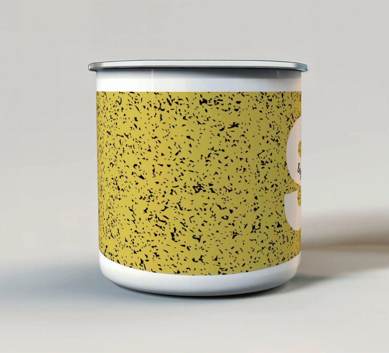 Un nom unique mug en émail de Doodle Dreams Art