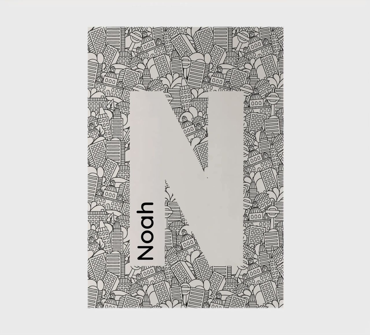 Un nom unique carnet de notes de Doodle Dreams Art