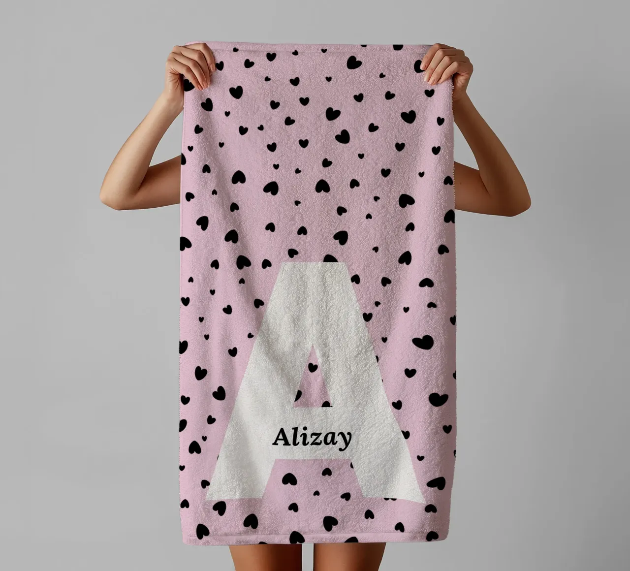 Un nom unique serviette de bain de Doodle Dreams Art