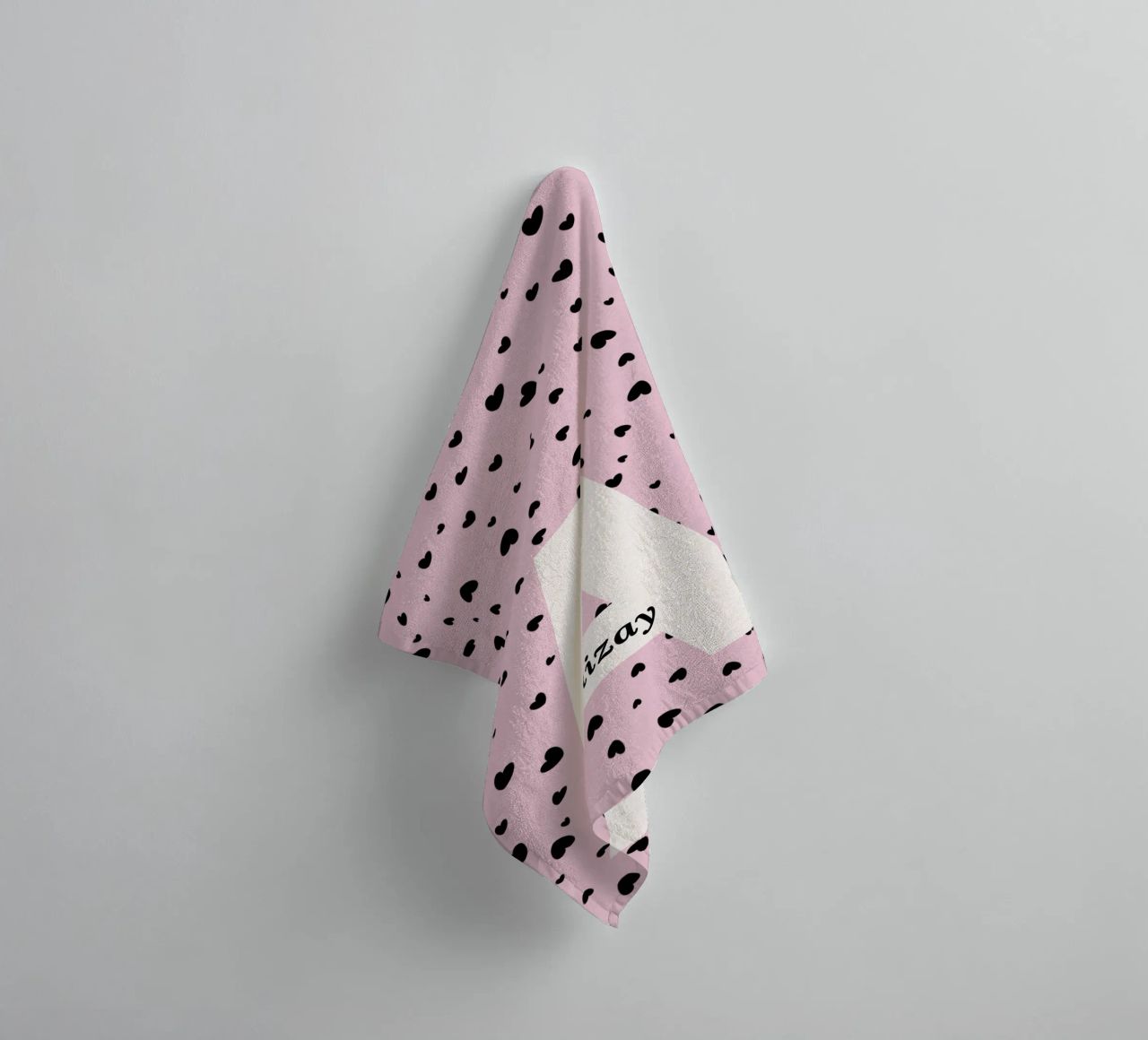 Un nom unique serviette de bain de Doodle Dreams Art