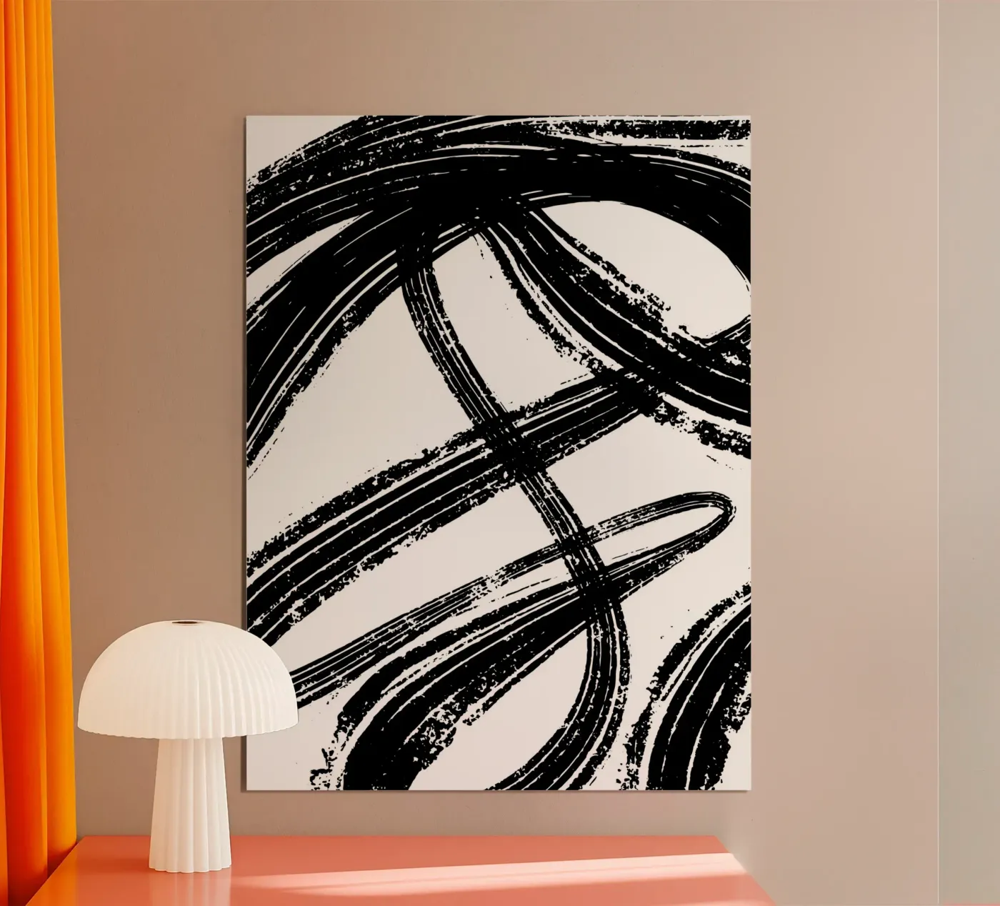 Bold black brushstrokes poster da edsonramosart