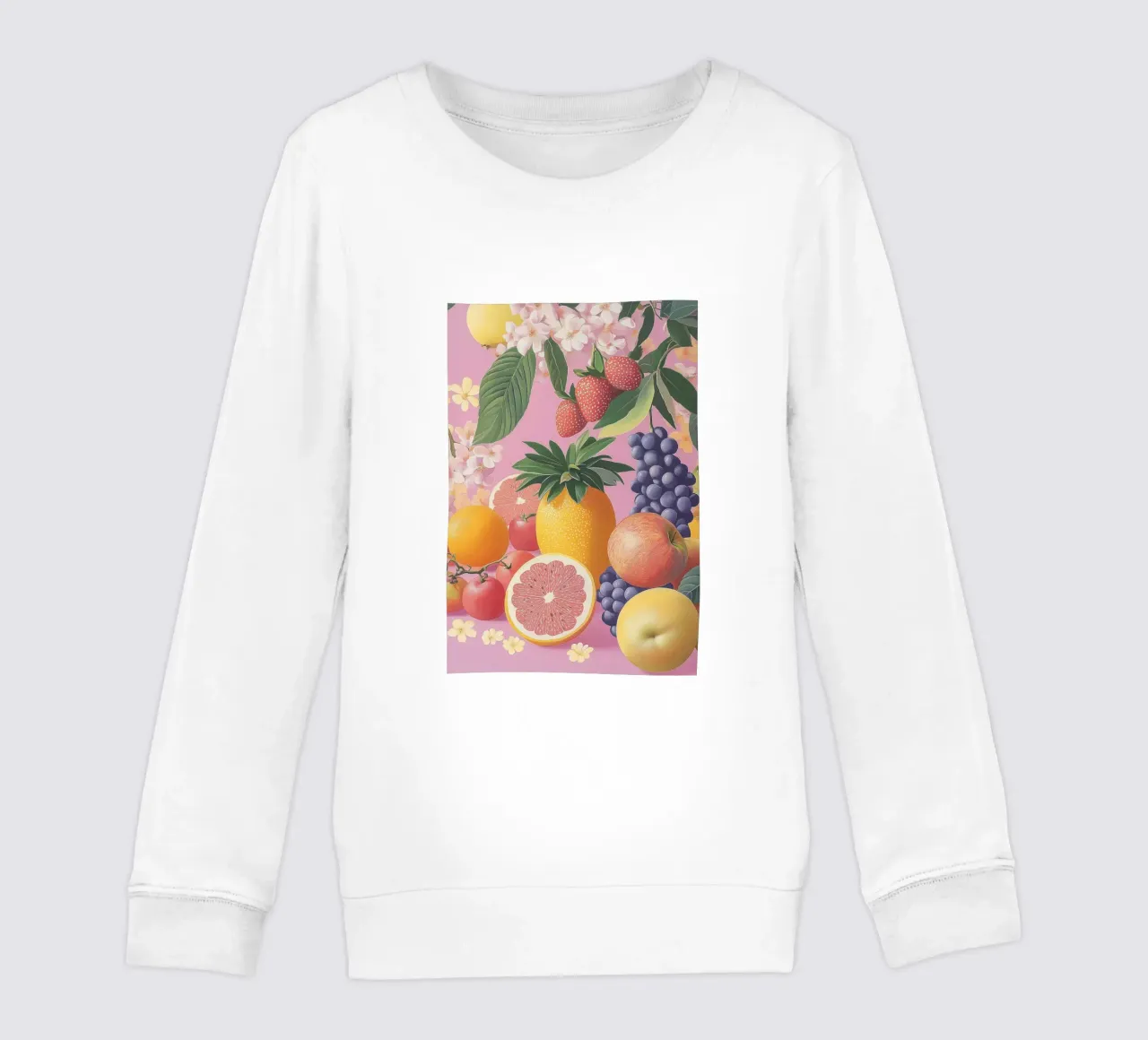 Umore estivo con la frutta felpa bambino da Carinaprint