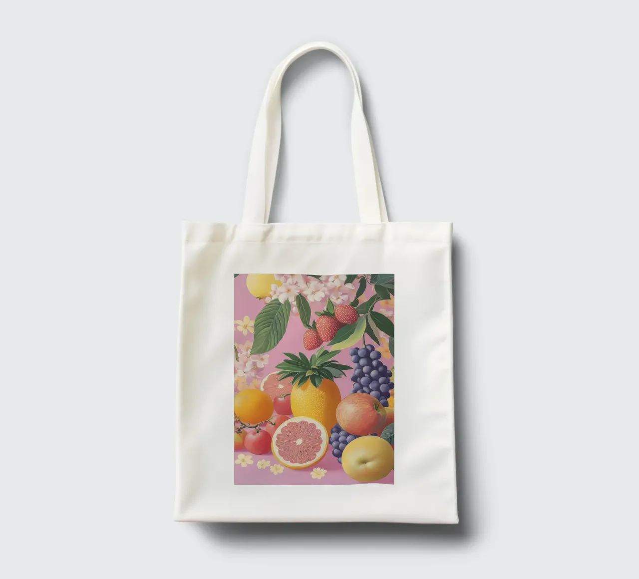 Umore estivo con la frutta borsa in juta da Carinaprint