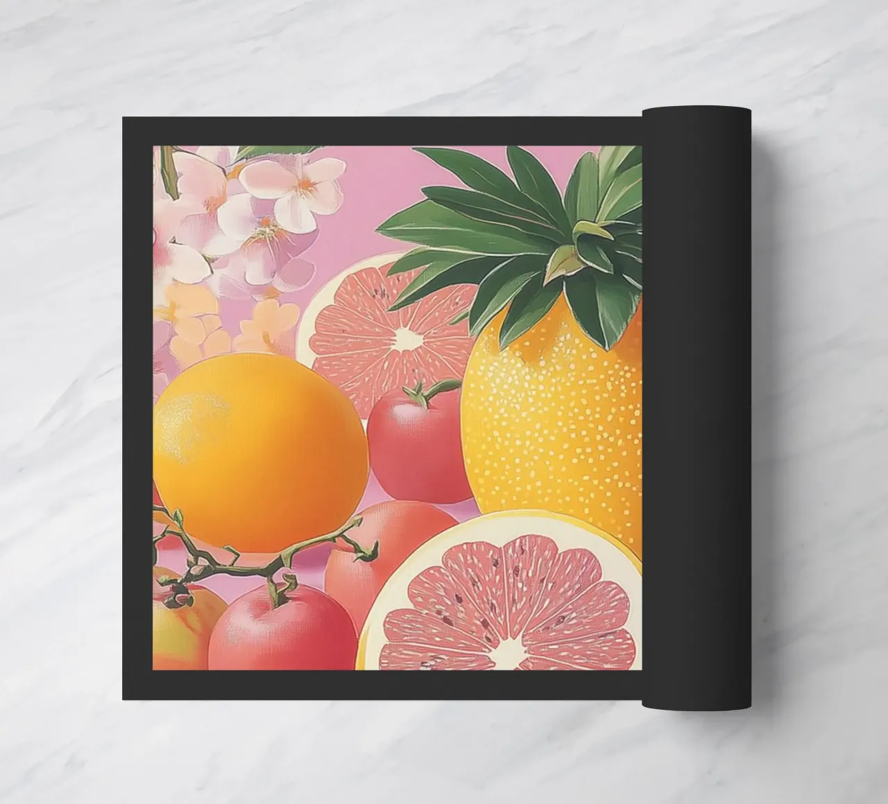 Umore estivo con la frutta zerbino da Carinaprint