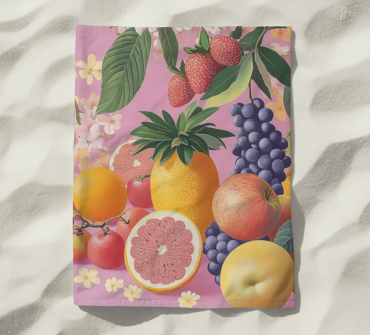 Umore estivo con la frutta telo mare da Carinaprint