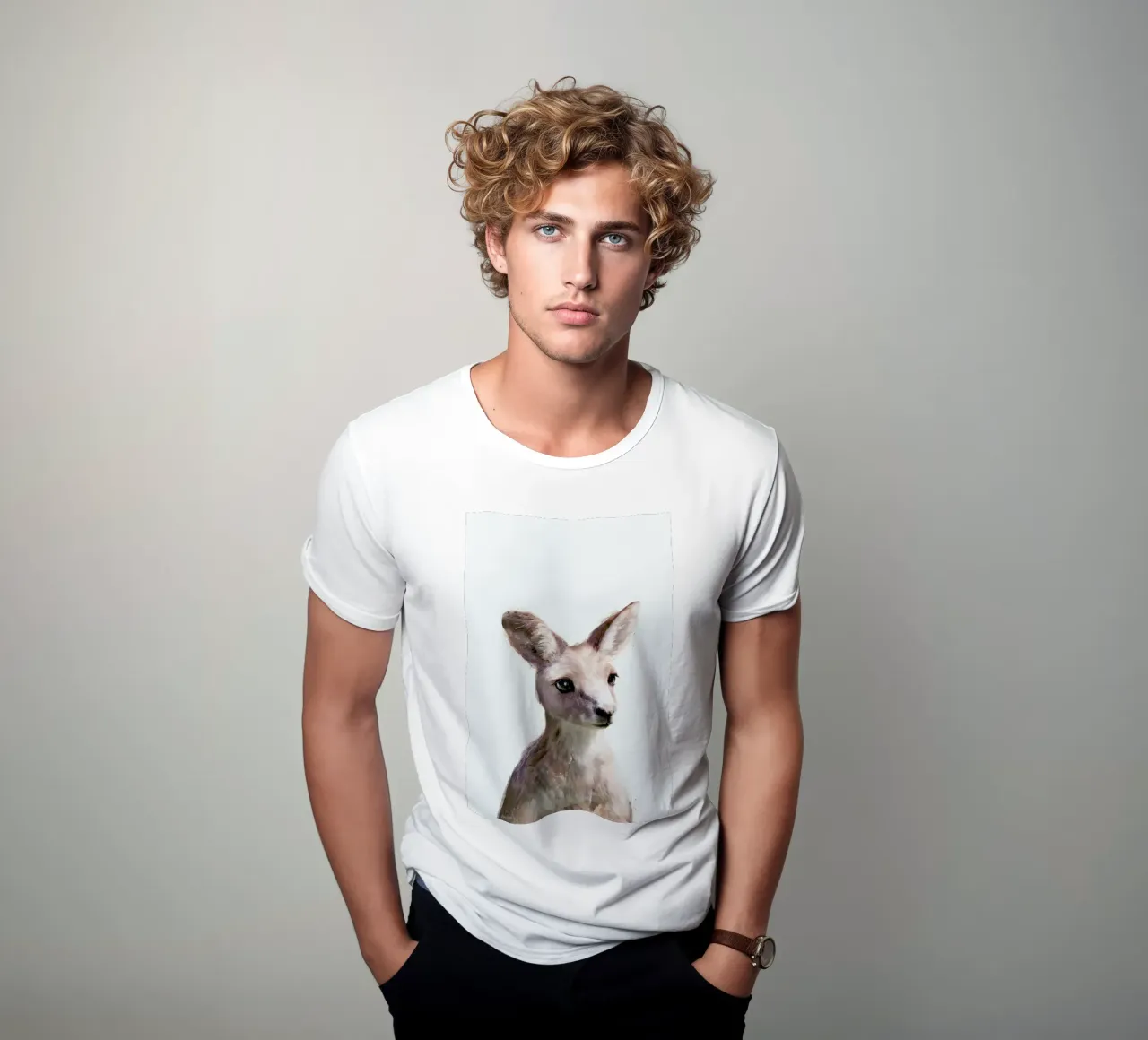 Little Kangaroo t-shirt da Amy Hamilton