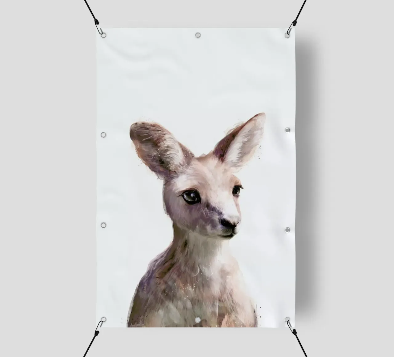 Little Kangaroo telo in pvc da Amy Hamilton
