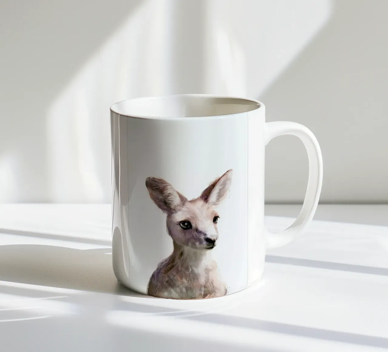Little Kangaroo tazza in ceramica da Amy Hamilton
