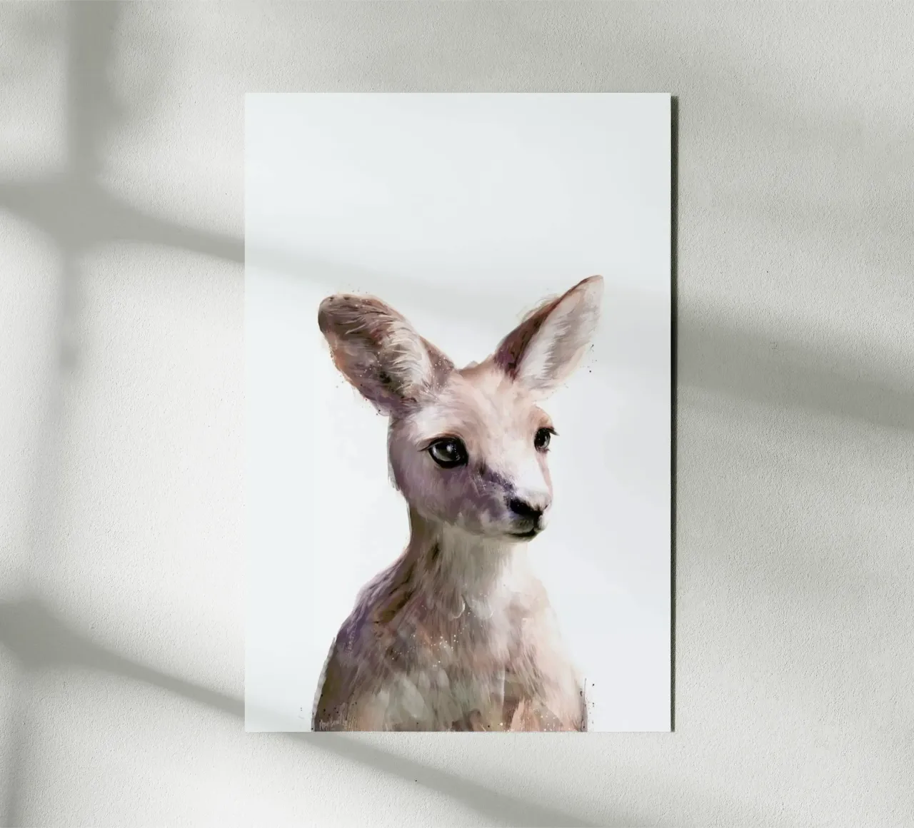 Little Kangaroo alluminio dibond da Amy Hamilton