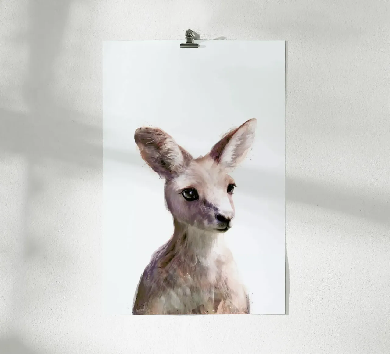 Little Kangaroo carta hahnemühle da Amy Hamilton