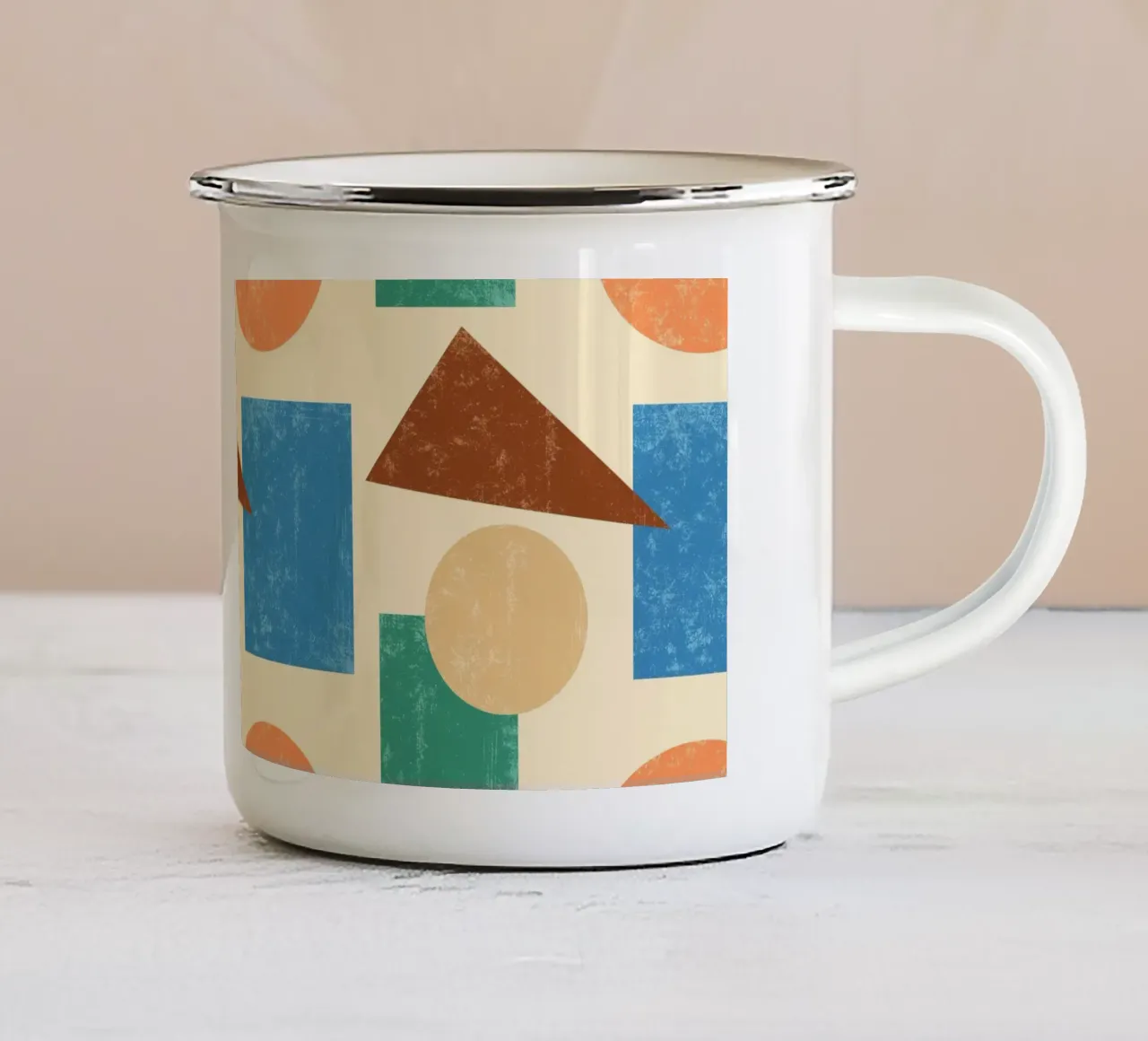 Vintage Geometry tazza in smalto da GraffiTimi