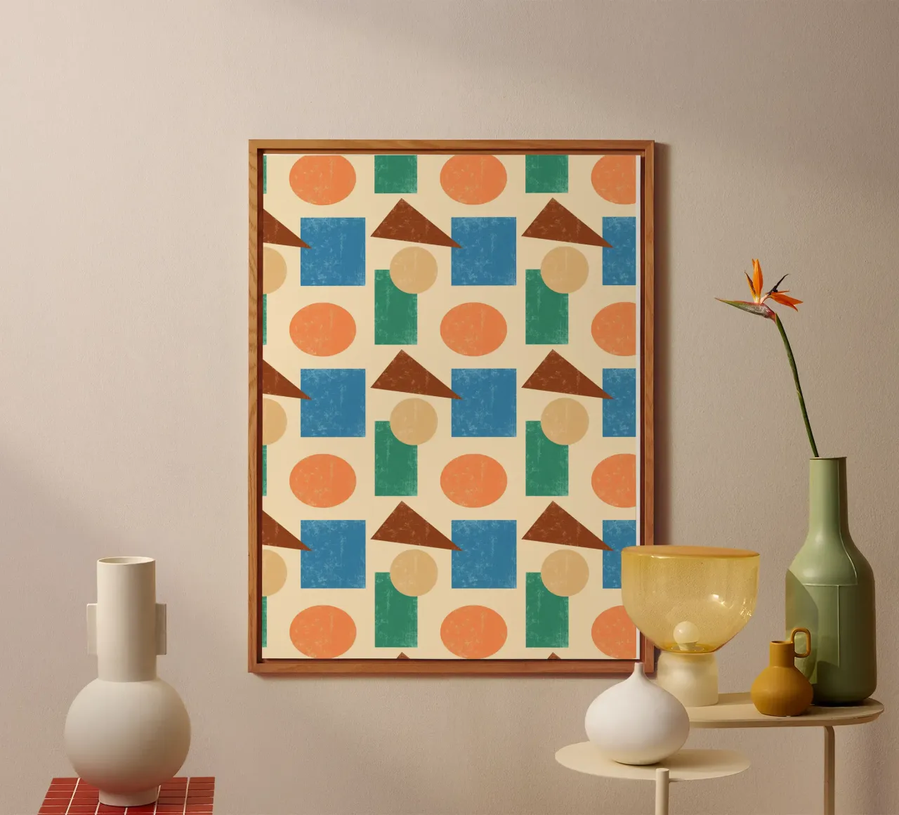 Vintage Geometry alluminio dibond da GraffiTimi