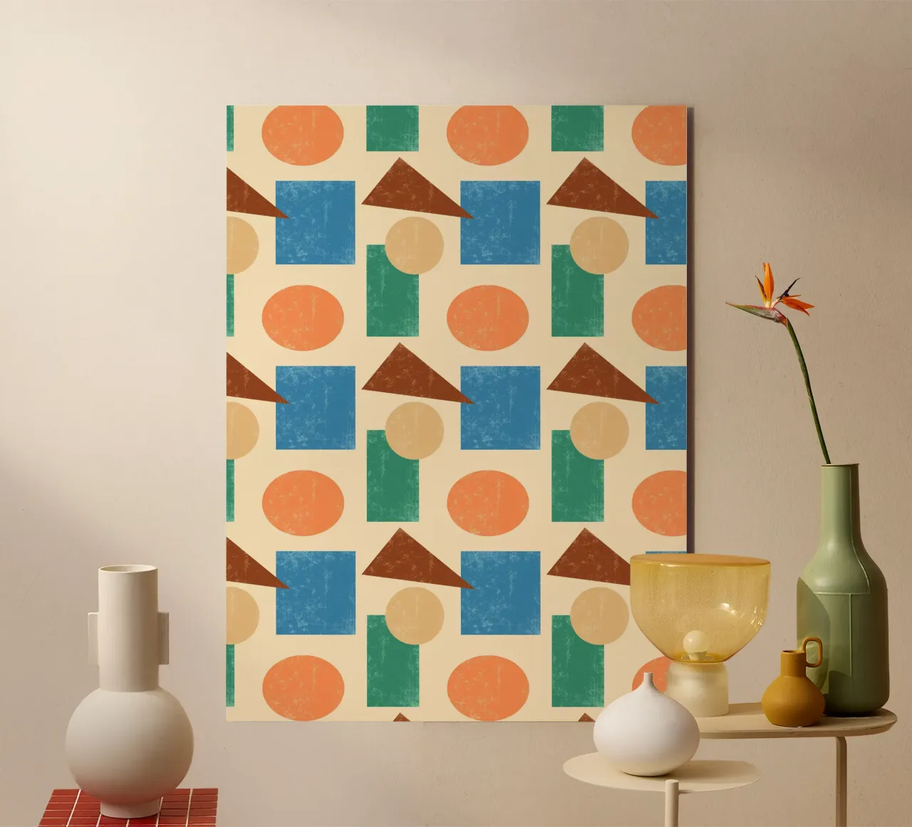 Vintage Geometry alluminio dibond da GraffiTimi