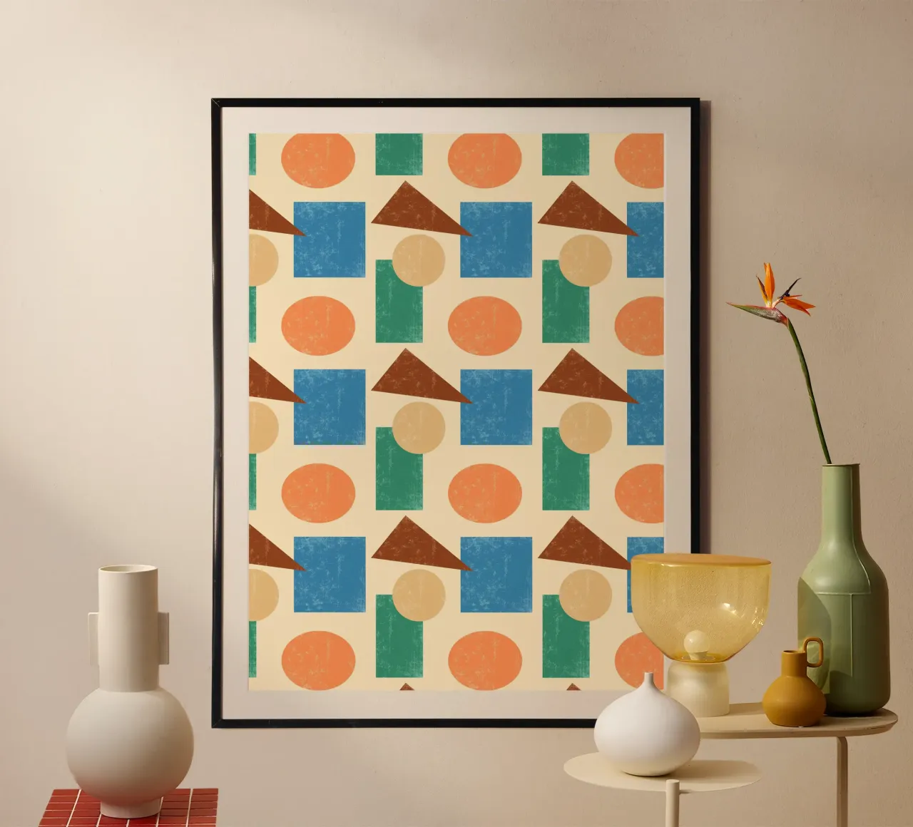 Vintage Geometry poster da GraffiTimi