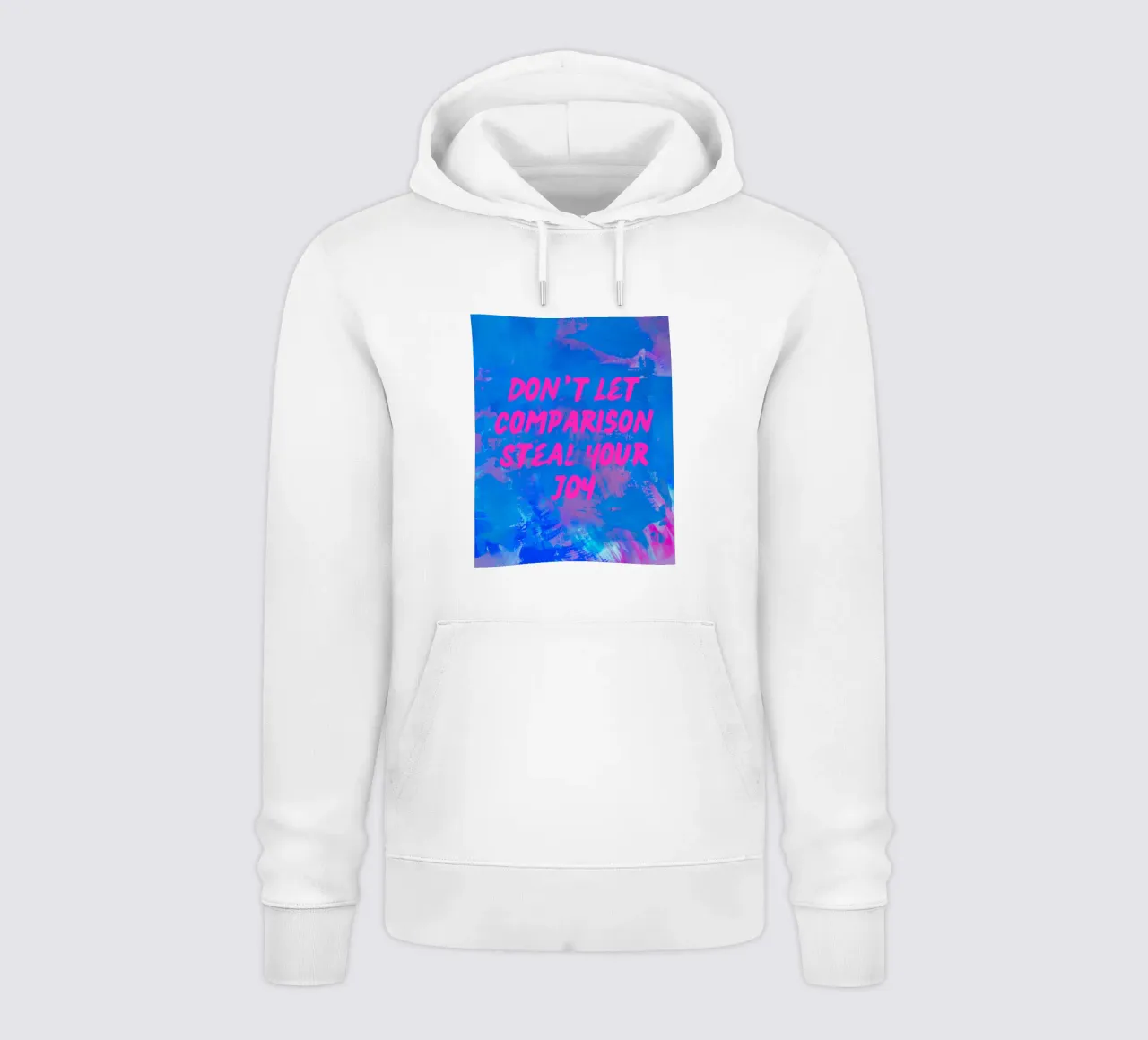 'Don't Let Comparison Steal Your Joy' Colorful Abstract felpa con cappuccio da FABOArt