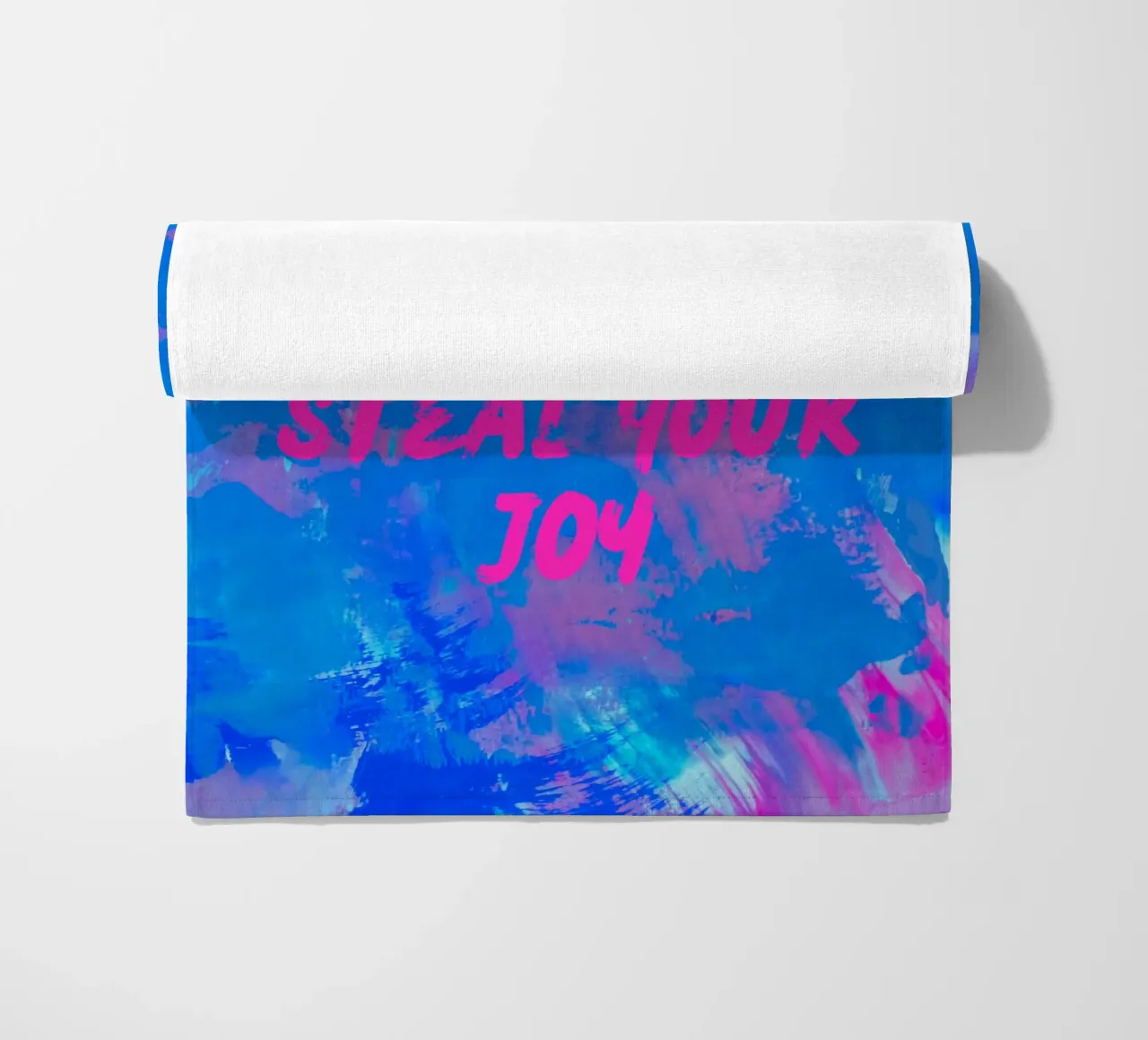'Don't Let Comparison Steal Your Joy' Colorful Abstract serviette de plage de FABOArt