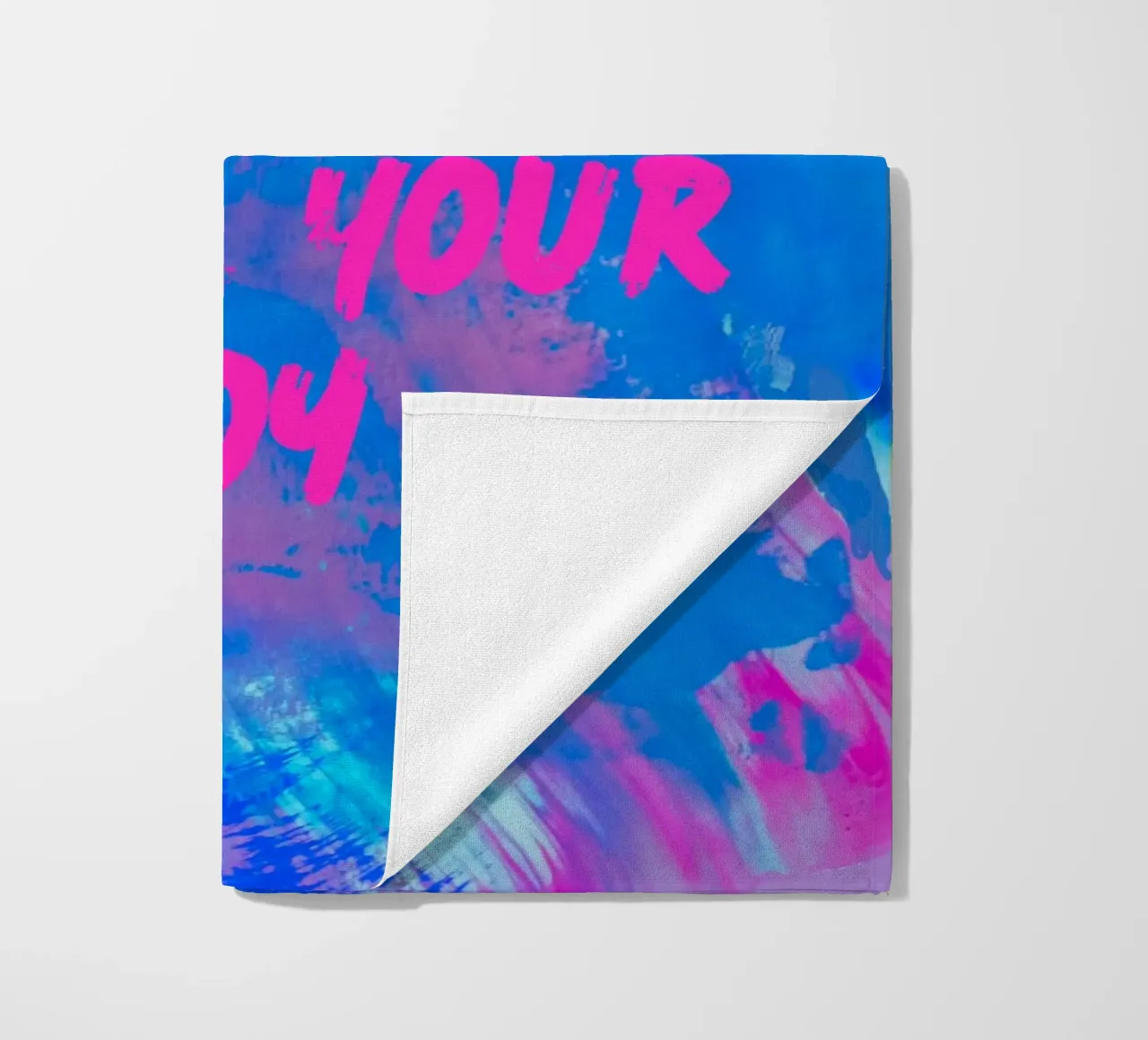 'Don't Let Comparison Steal Your Joy' Colorful Abstract serviette de plage de FABOArt