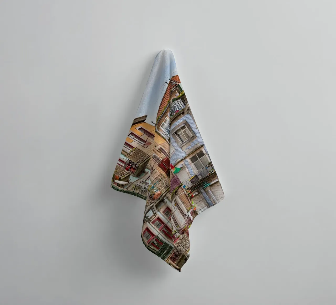 Typical houses in Porto, Portugal towel by Carinaprint