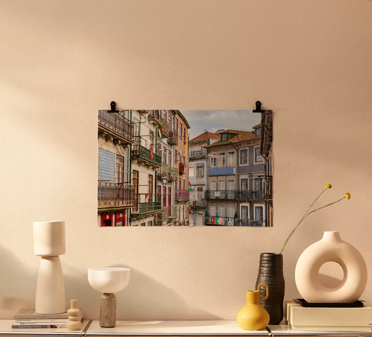 Case tipiche di Porto, Portogallo carta hahnemühle da Carinaprint